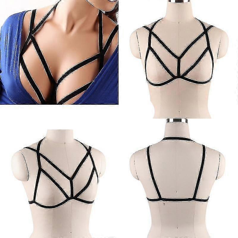 Arnés Corporal Lencería Goth Crop Tops