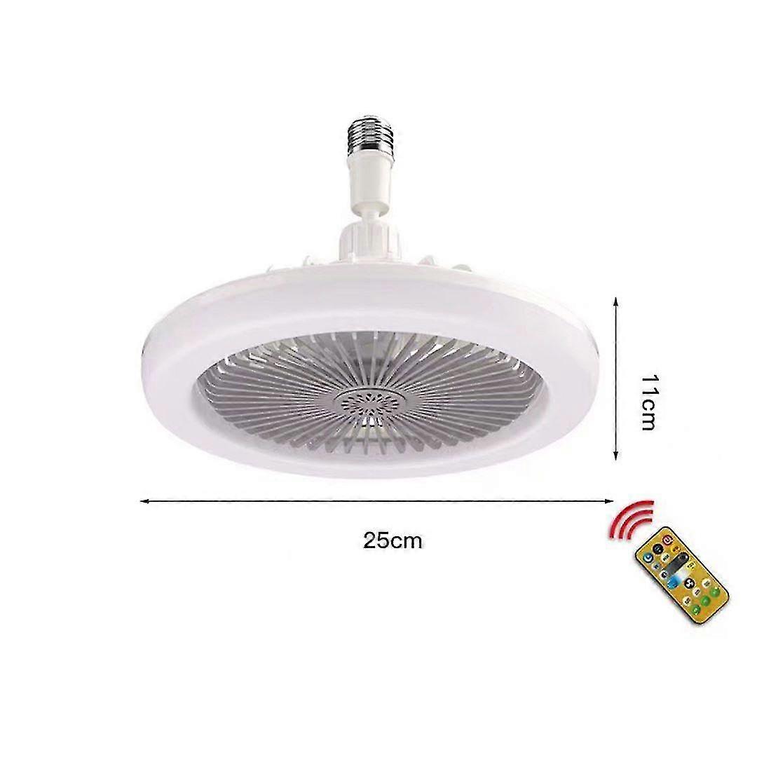 2 In 1 Smart Fan Light, 3 Blade Modern Ceiling Fan With E27 Lamp, Smart Led Ceiling Light With Fan, Ceiling Fan With Light Dimmable Remote Control