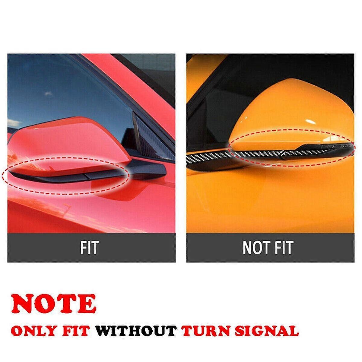 Car Rearview Mirror Cover Side Mirror Housing for 2015-2022 FR3Z-17682 FR3B-17683 Carbon Fiber