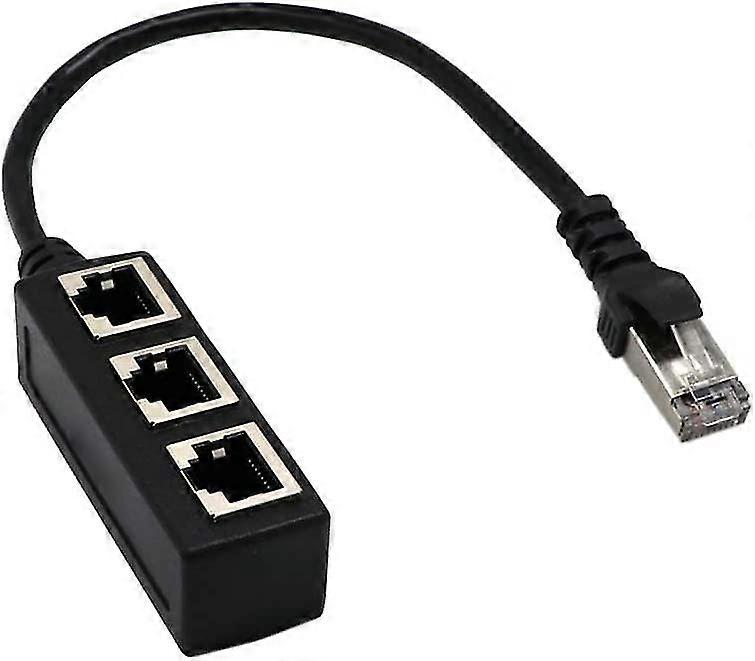 Network 1 To 3 Port Ethernet Adapter Cable, Network Cable Splitter, Ethernet One-to-three Extension Cable