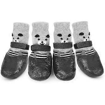 Pack Pet Dog sokker, vanntette sklisikre hundesokker Pet Dog Pote beskyttelse Fot dekke Hunden regn og snø støvler sokker