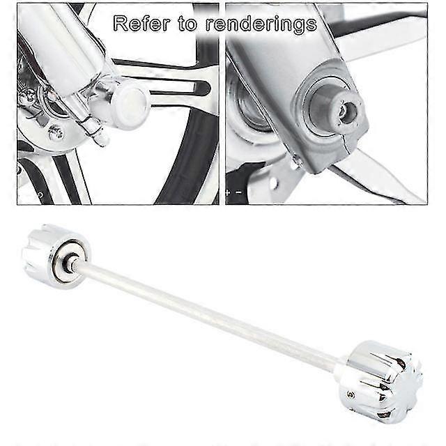 Aluminum front axle cover caps set replacement for harley  18-21