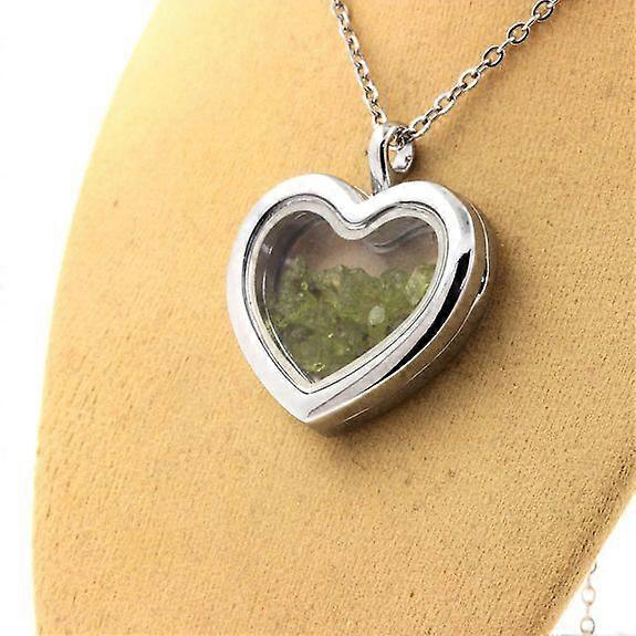 Raw Peridot Necklace