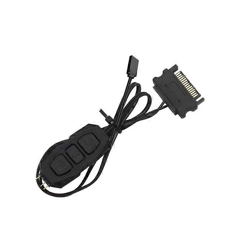 ARGB Controller 5V 3Pin RGB Controller SATA Power Supply Light Strips Remote Controller RGB Sync Controller Cable