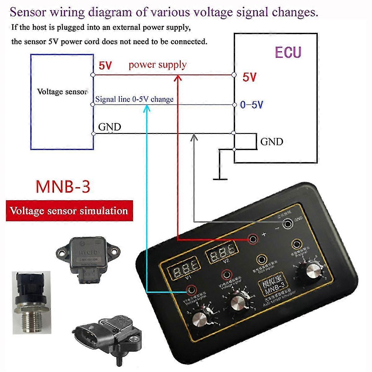 Auto-Ecu-Tester Kfz-Sensor-Signalsimulator Auto-Sauerstoff-Öldrucksensor Automobil-Fahrzeug-Signalgenerator