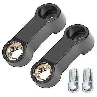 Qx 2pcs 0.4in M10 Motorcycle Mirror Riser Spacers Extension Adapter Universal Accessory Handlebar Mirror Extender