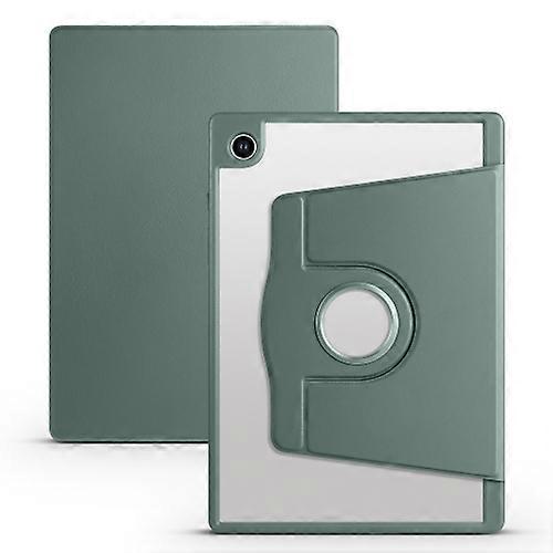 For Samsung Galaxy Tab A8 Acrylic 360 Degree Rotation Smart Tablet Leather Case