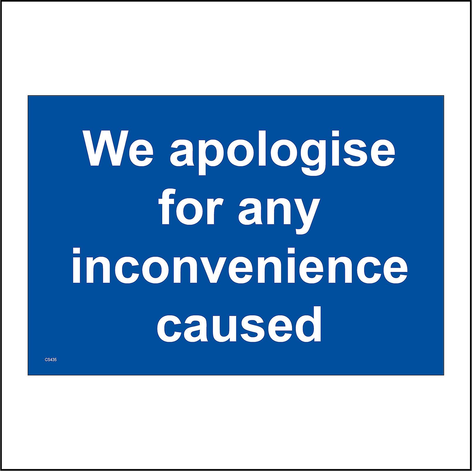 CS435 We Apologise For Any Inconvenience Caused