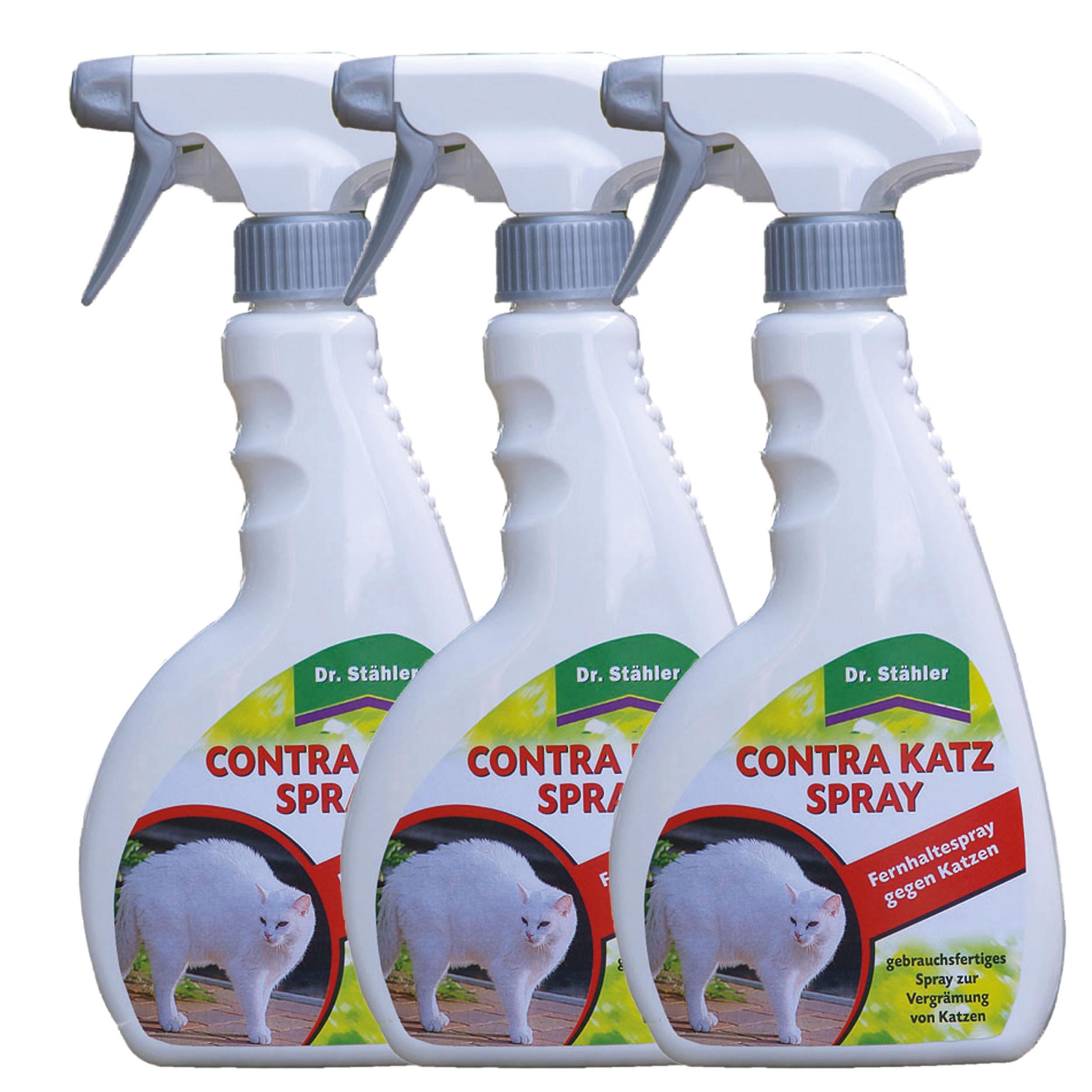 3 x DR. STÄHLER Contra Katz 喷雾,500 毫升