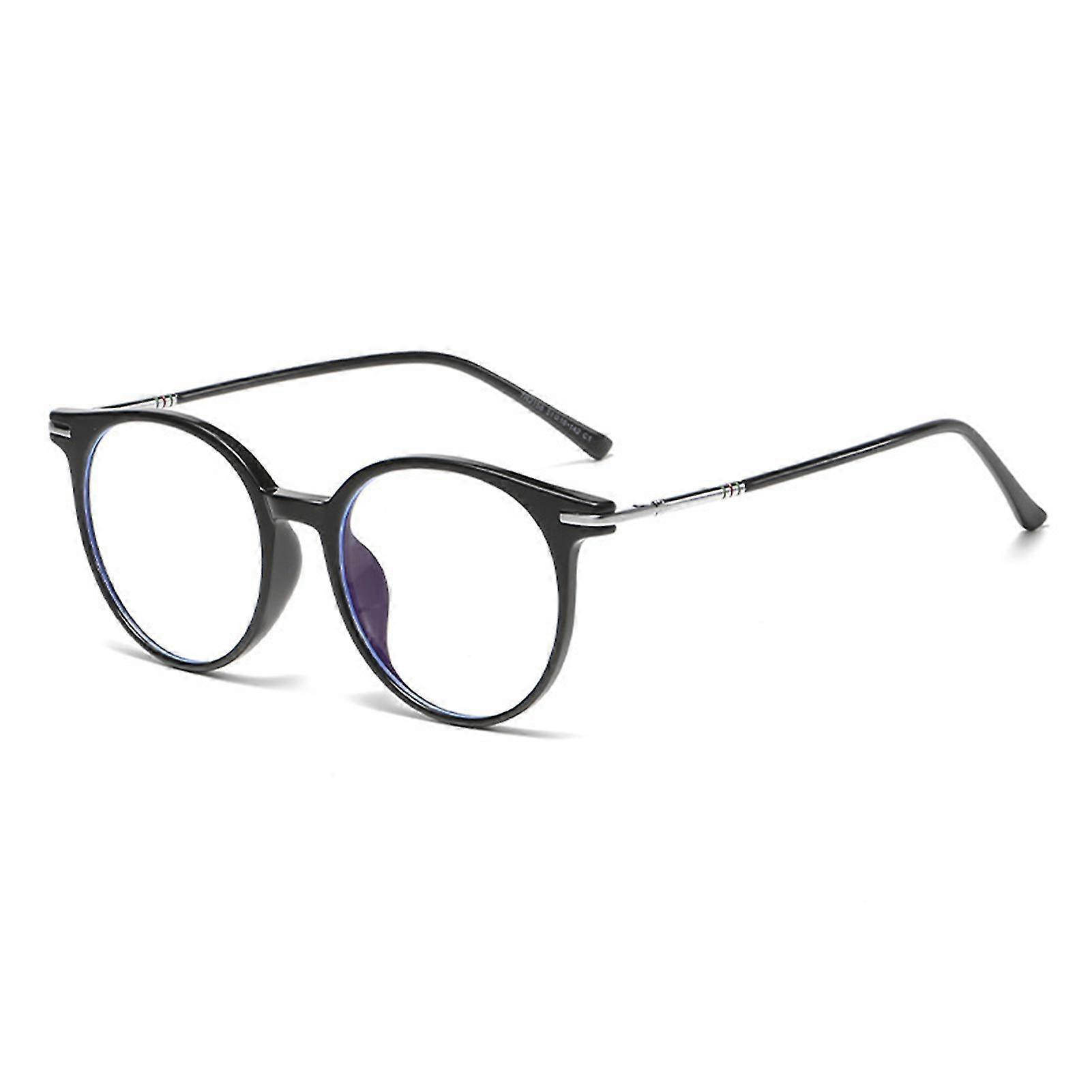 Blue Light Glasses For Teens Round Frame Anti Eyestrain & Glare Spectacles For Gaming Reading Students