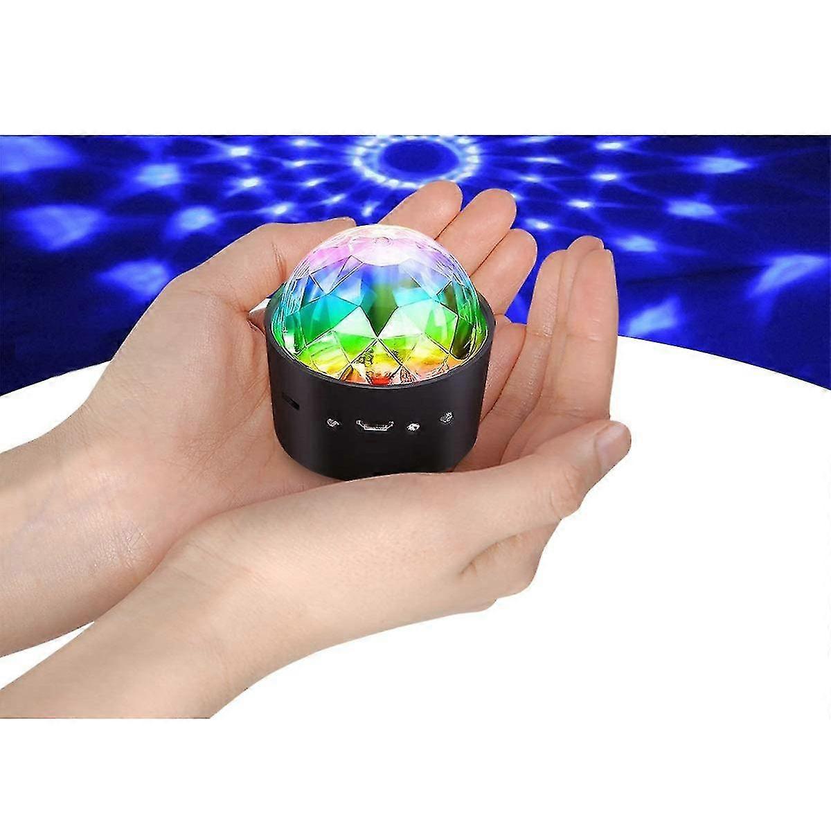 Mini Disco Ball Light, Voice Control Disco Party Lights Stage Lighting Effect Light Dj Strobe Ball With Mirrors & Glitter Effect For Parties Children