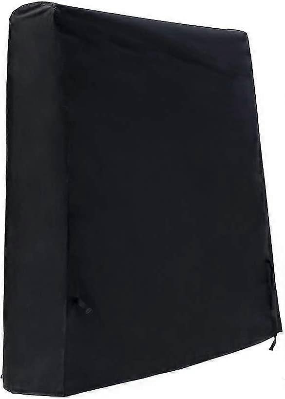 Table Tennis Table Cover Waterproof Outdoor Ping Pong Table Cover 420d Oxford Cloth Black (165 X 70 X 185cm)