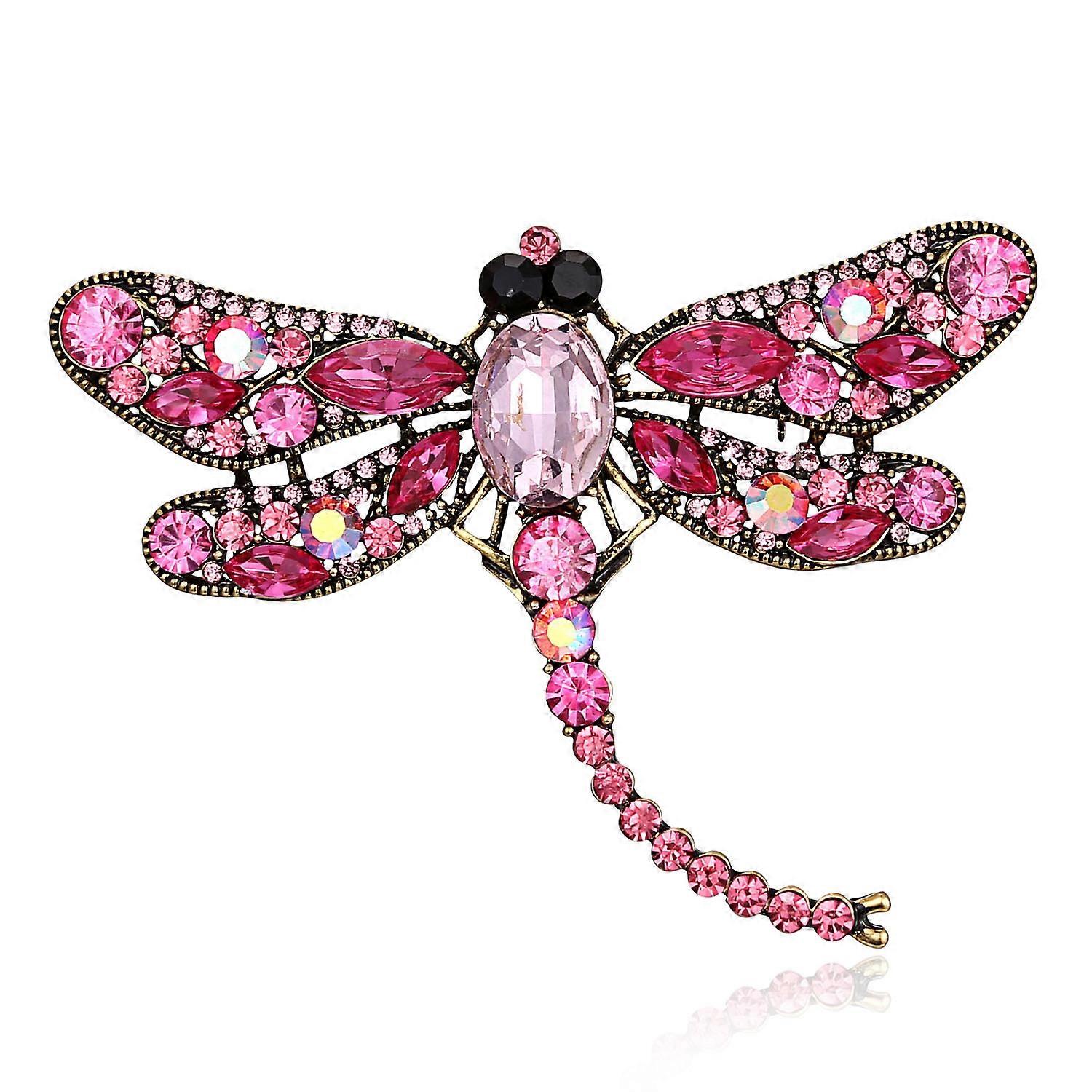 Dragonfly Brooch Simulation Rhinestone Animal