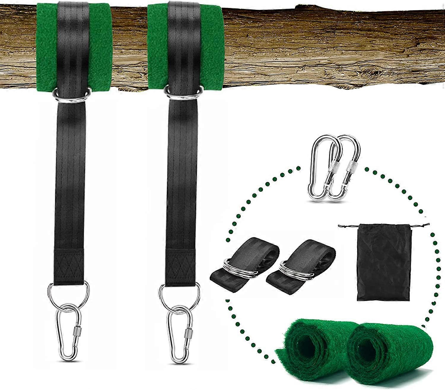 Hammock strap 1.50m x 2, Adjustable suspension strap kit, with D-Ring