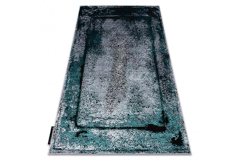 Modern DE LUXE carpet 624 Frame - structural grey / green