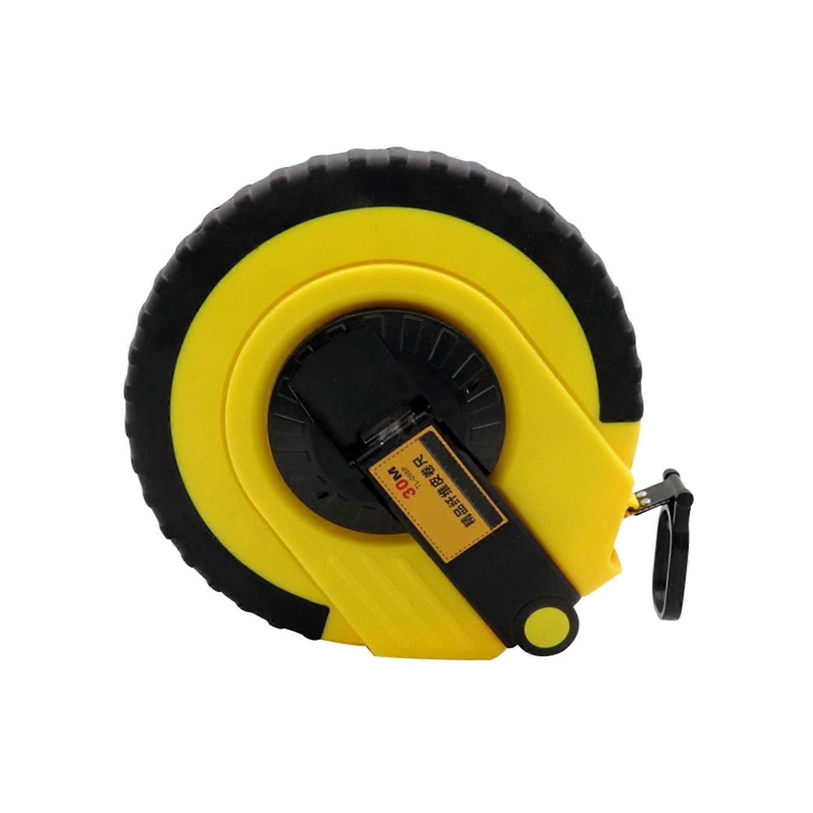 Circular Tape Measure Round Disc Steel Ruler Plastic Shell Accurate Scale 50meter