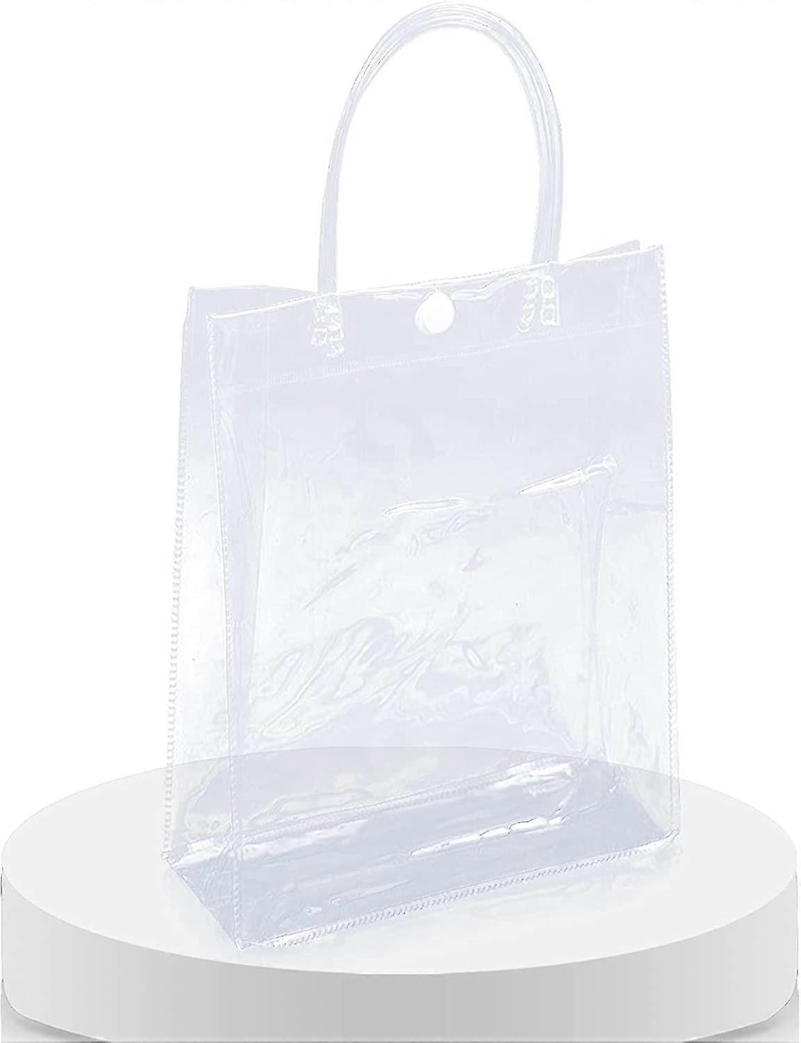 Clear Small Gift Bags With Handles,12 Pcs