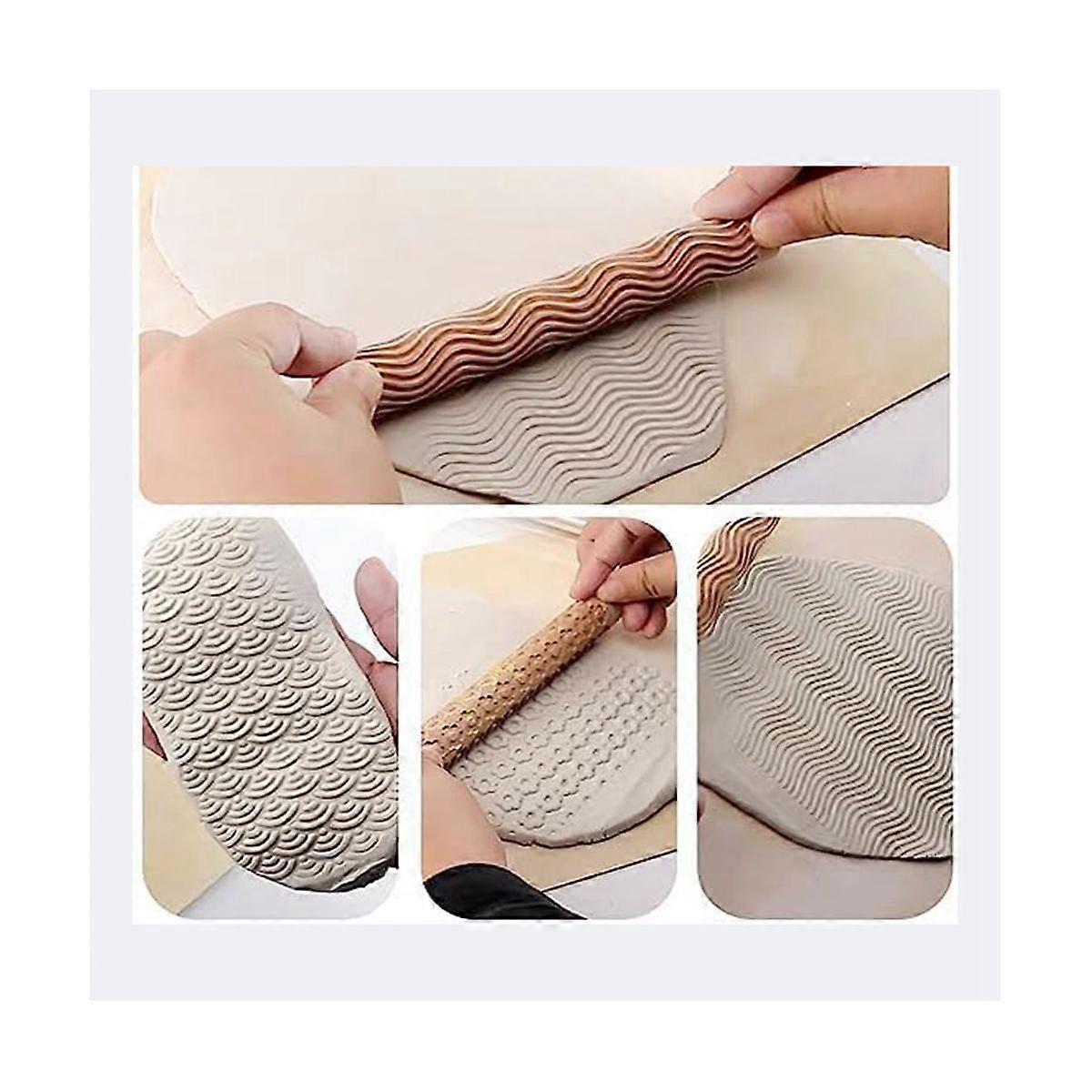 Hemobllo Lot De 5 Rouleaux à Pâtisserie Pour Travaux Manuels En Argile Et Pâte à Modeler - Outil De Bricolage Pour Enfants