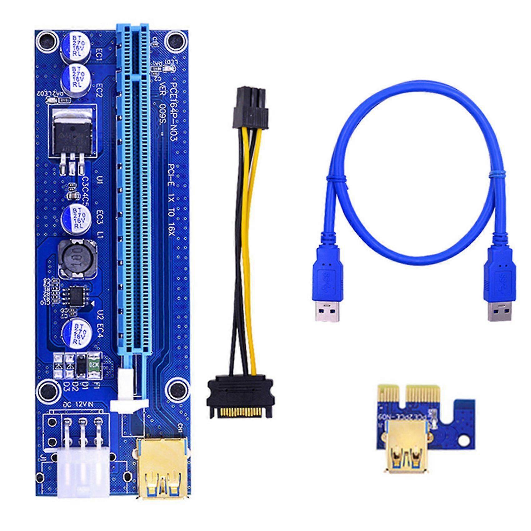 VER009S USB3.0 Pci-E to Pci Adapter Card Pci-E 1X to 16X Image Card Extension Cable Mining Adapter