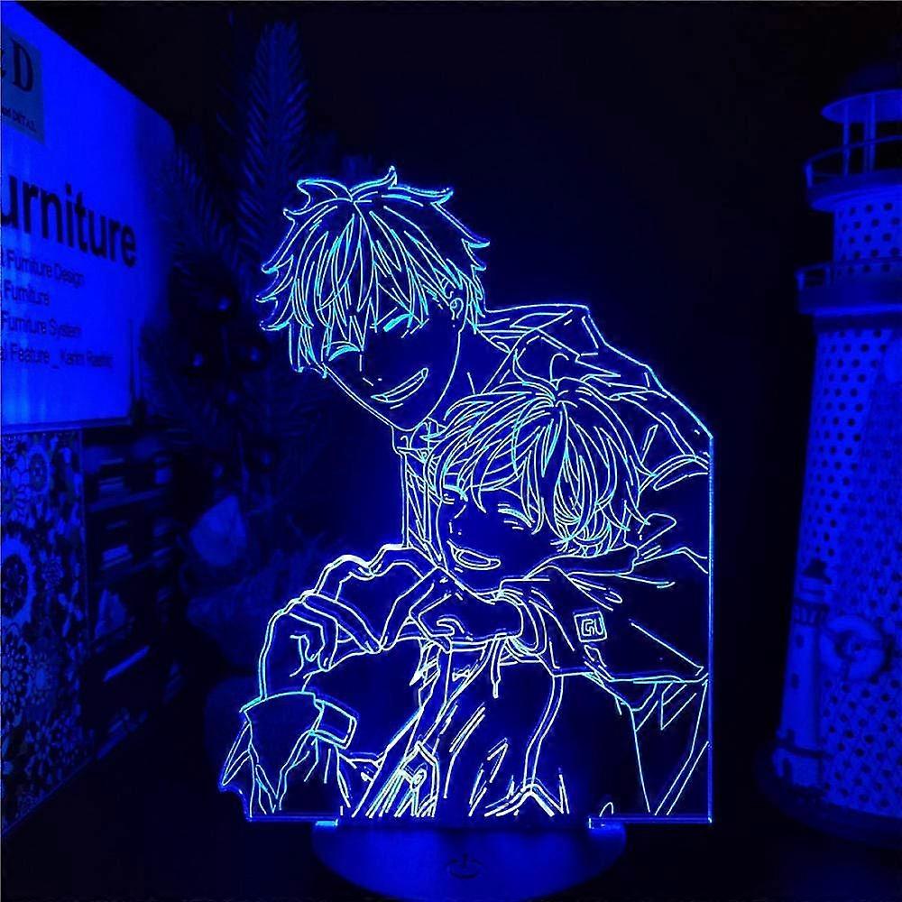 Wekity 3d Led Night Light Given Mafuyu And Uenoyama Led Anime Lamp 3d Nightlights 7 Color Changing Visual Table Lamp For Xmas Gift