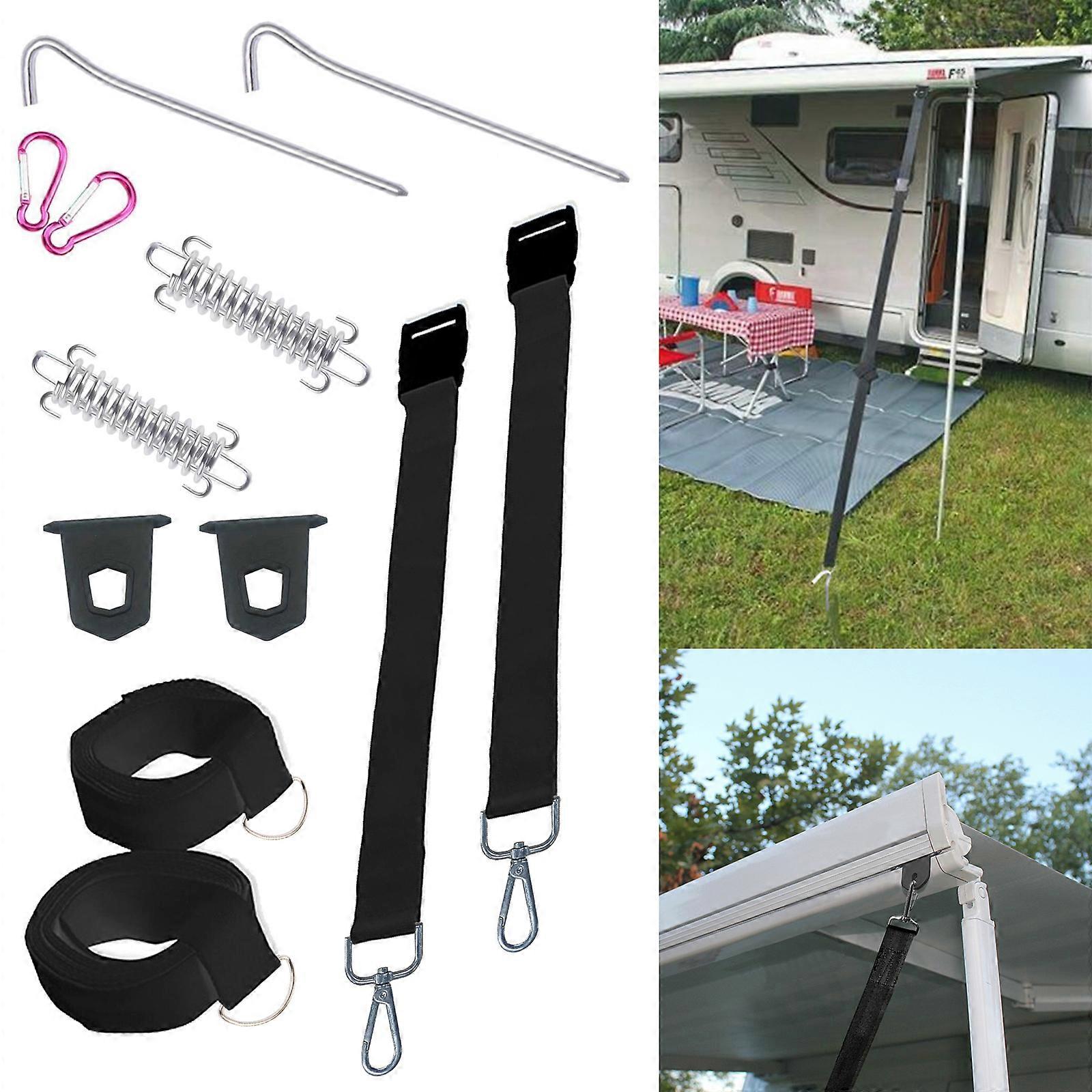 Black Fiamma Awning Tie Down Kit Type For F35 F45 F65 Caravan Motorhome Car Interior Accessories Size 2