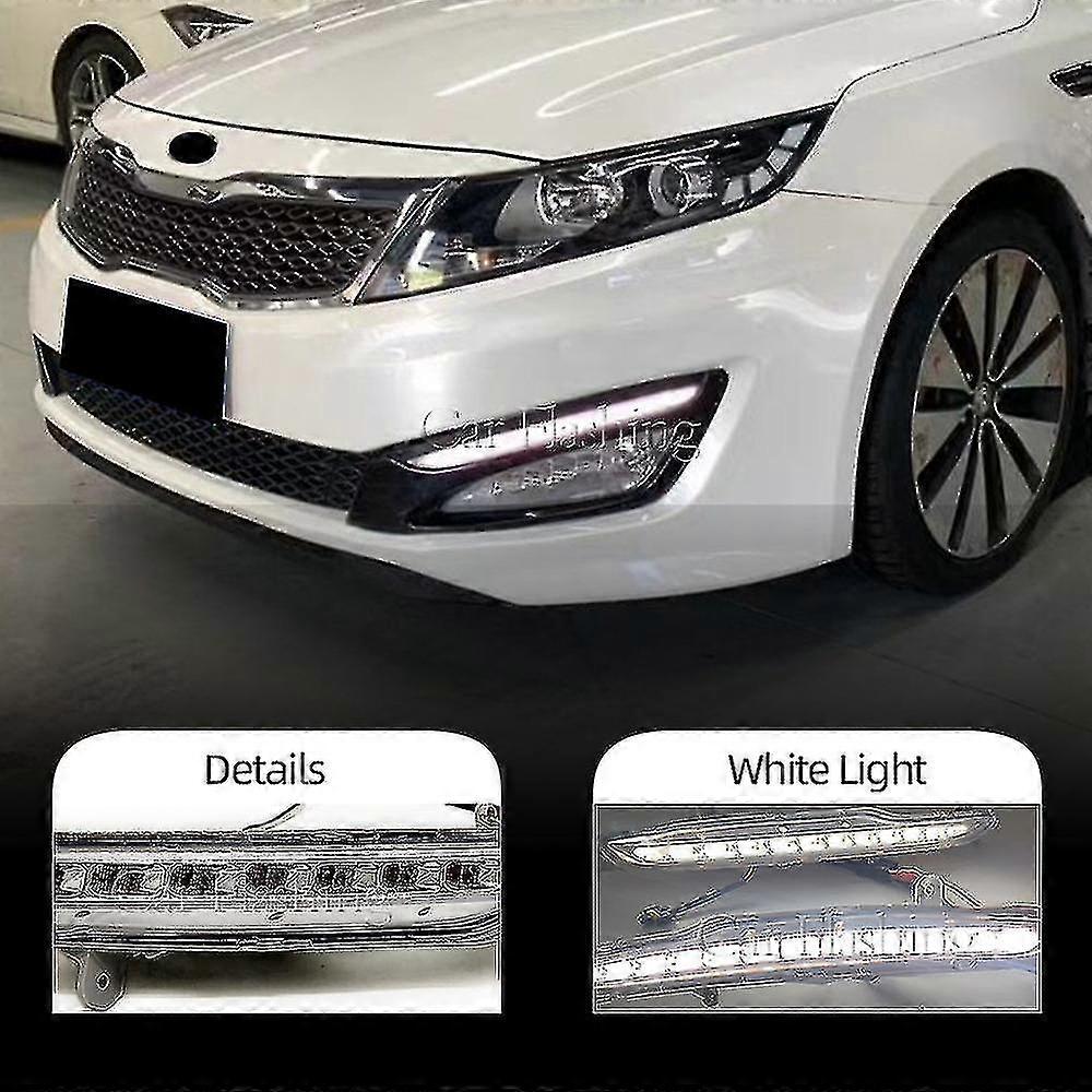Tib Car Left Right Drl Front Bumper Led Daytime Running Light For Kia K5 Optima 2011 2012 2013 2014 Day Light