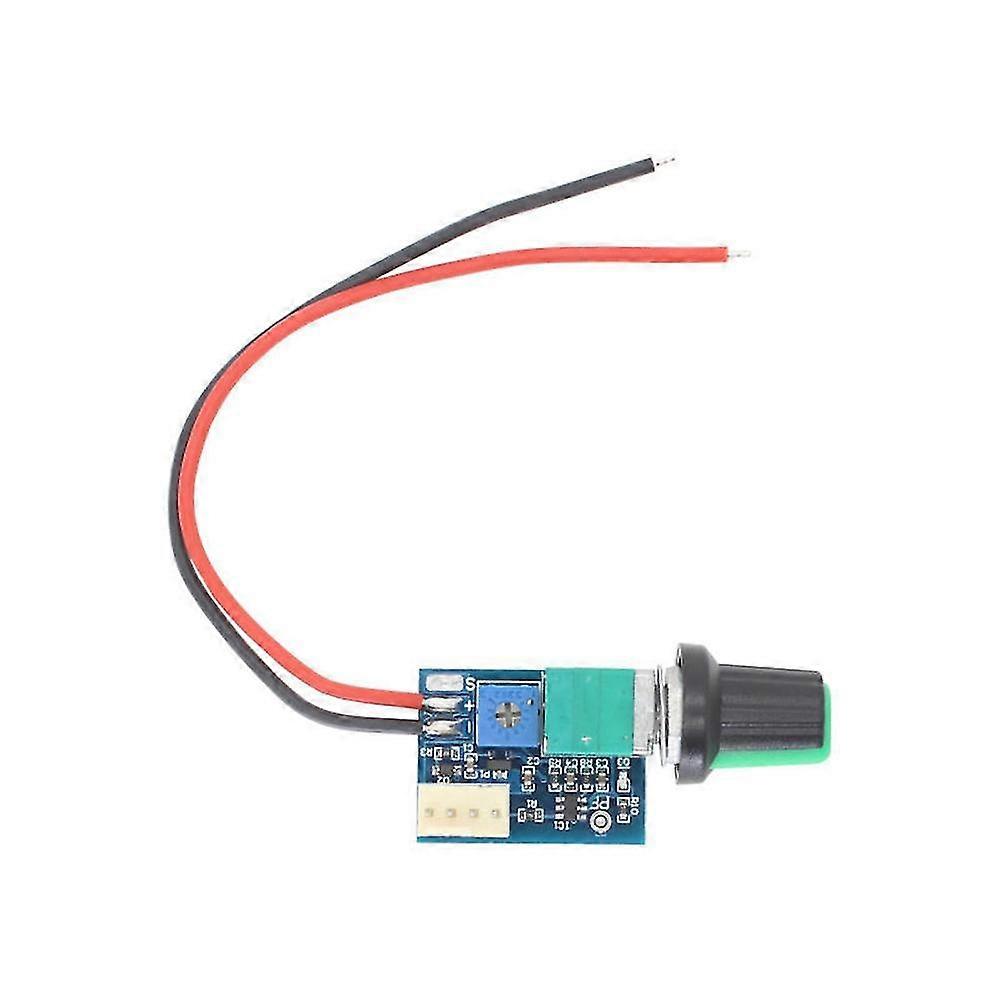 DC 12V Adjustable 0%-100% PWM Fan Speed Controller with Knob Switch 4 Wire Fan Speed Governor Noise