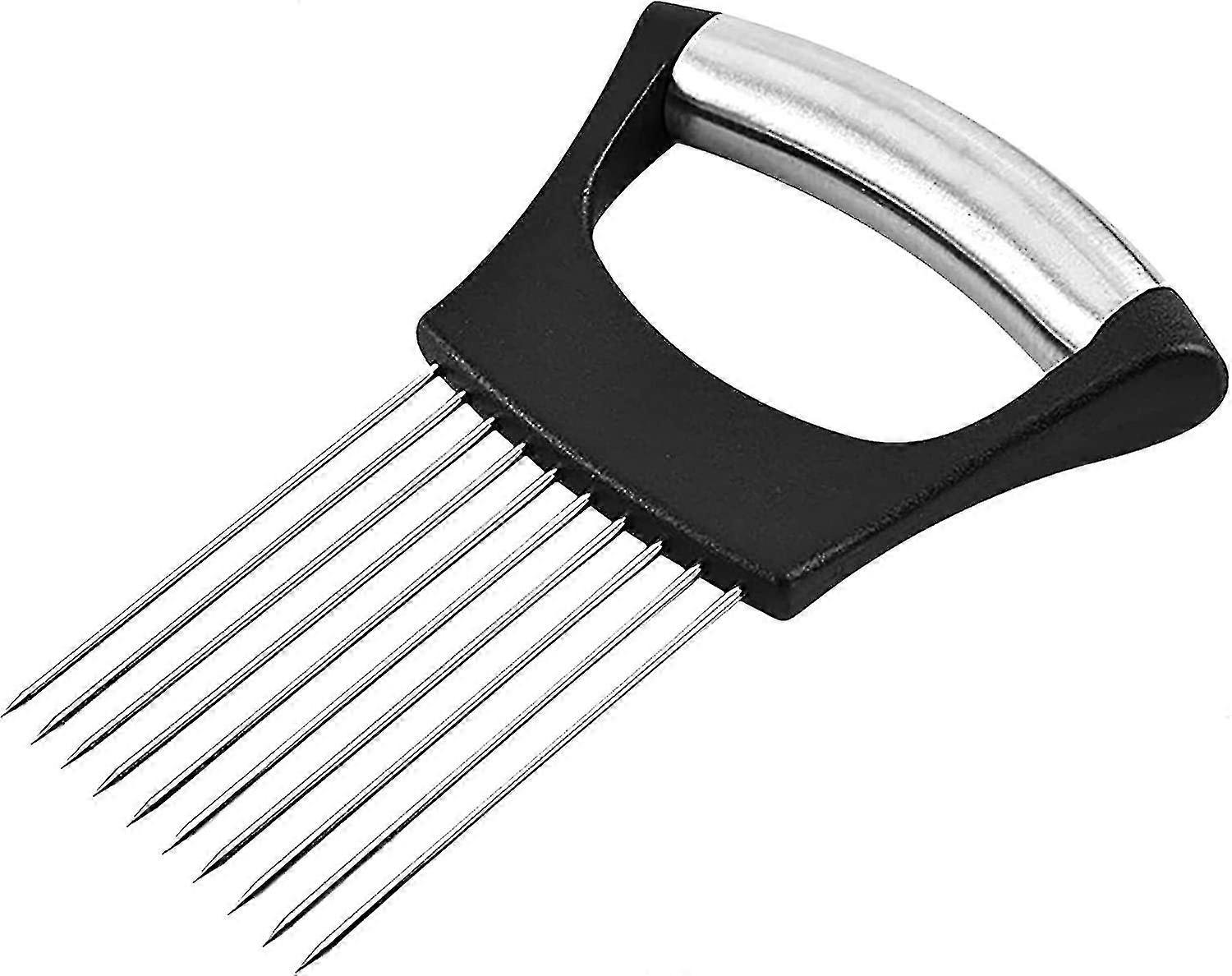 Christmas Stainless Steel Onion Potato Slicer, Multi-function Kitchen Vegetable Fruits Food Slice Assistant Tomato Lemon Slicer Handheld Circular Clip