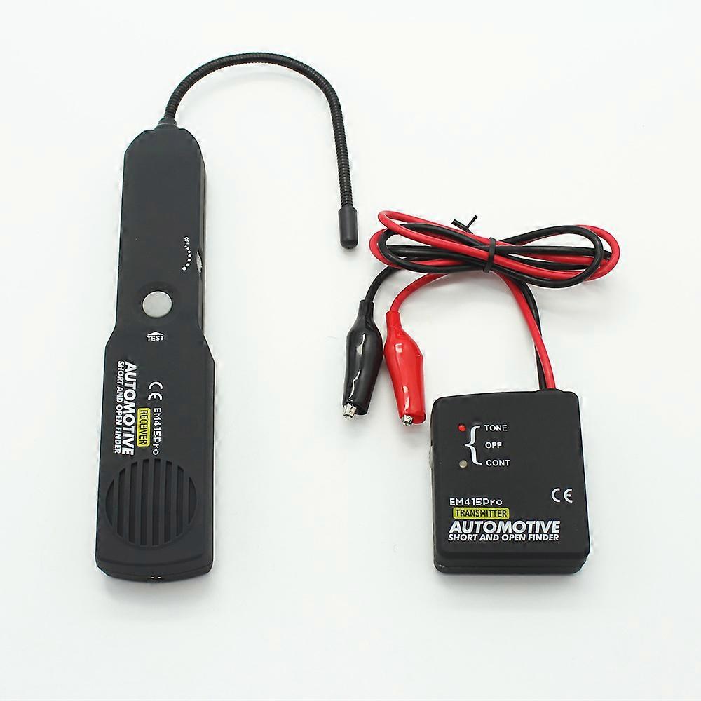 Repair Diagnostic Tool Cable Circuit Wire Tracker Short Open Finder Tester Checker Device(1set, black)