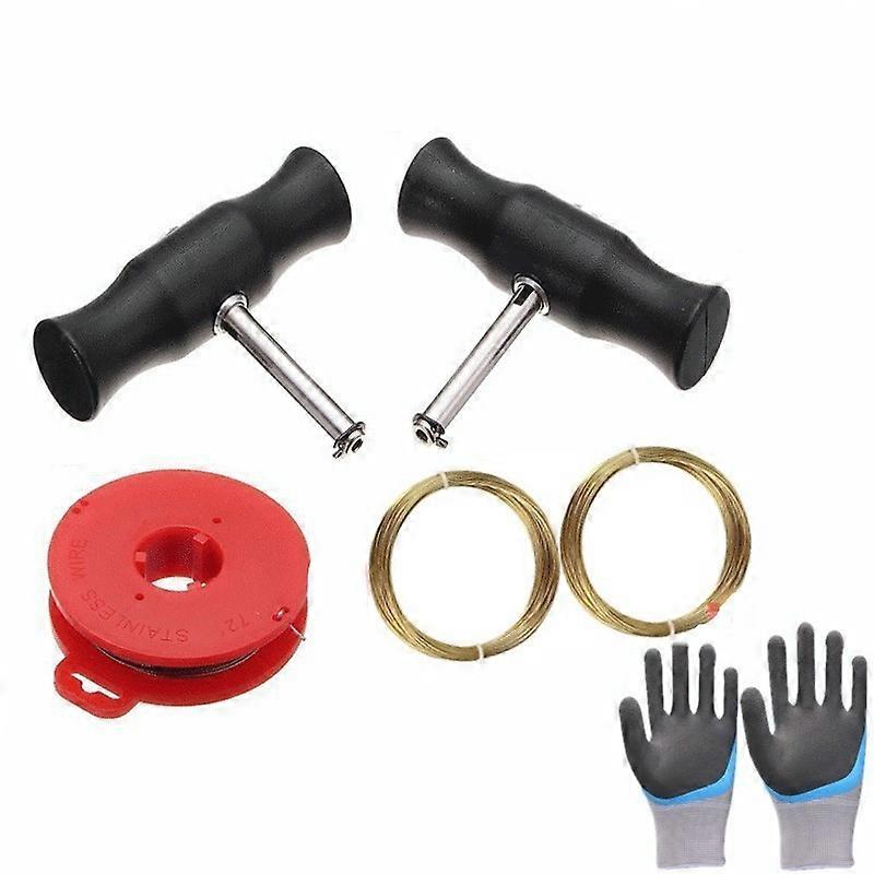 Windshield Removal Tool, Car Windshield Repair Tool with 0.8mm x 22m Cutting Edge Line, for Car Windshield Removal