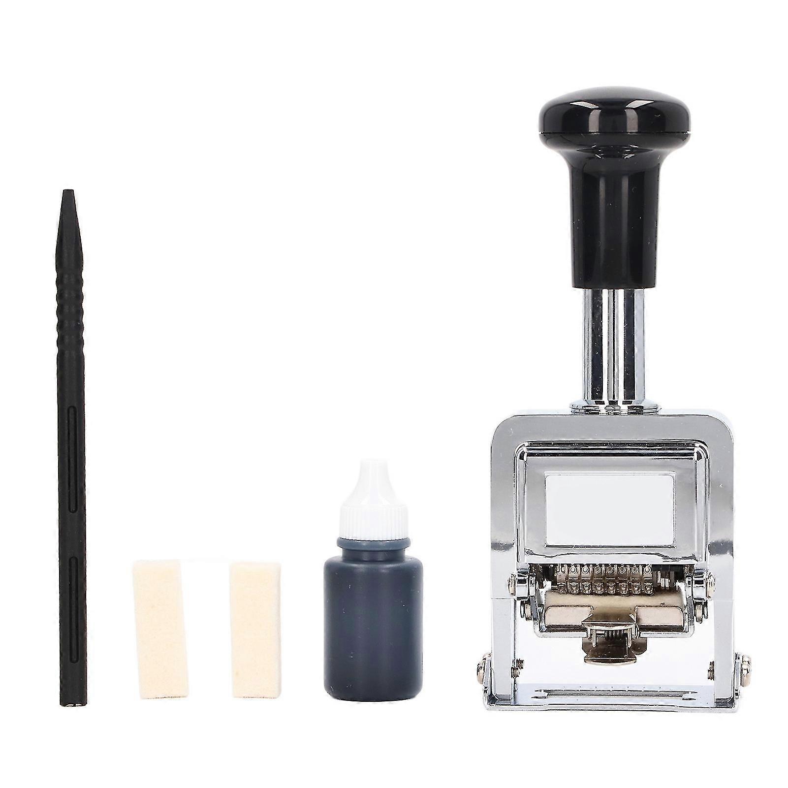 8 Digit Self Inking Number Stamp for Banking Medicine Accounting