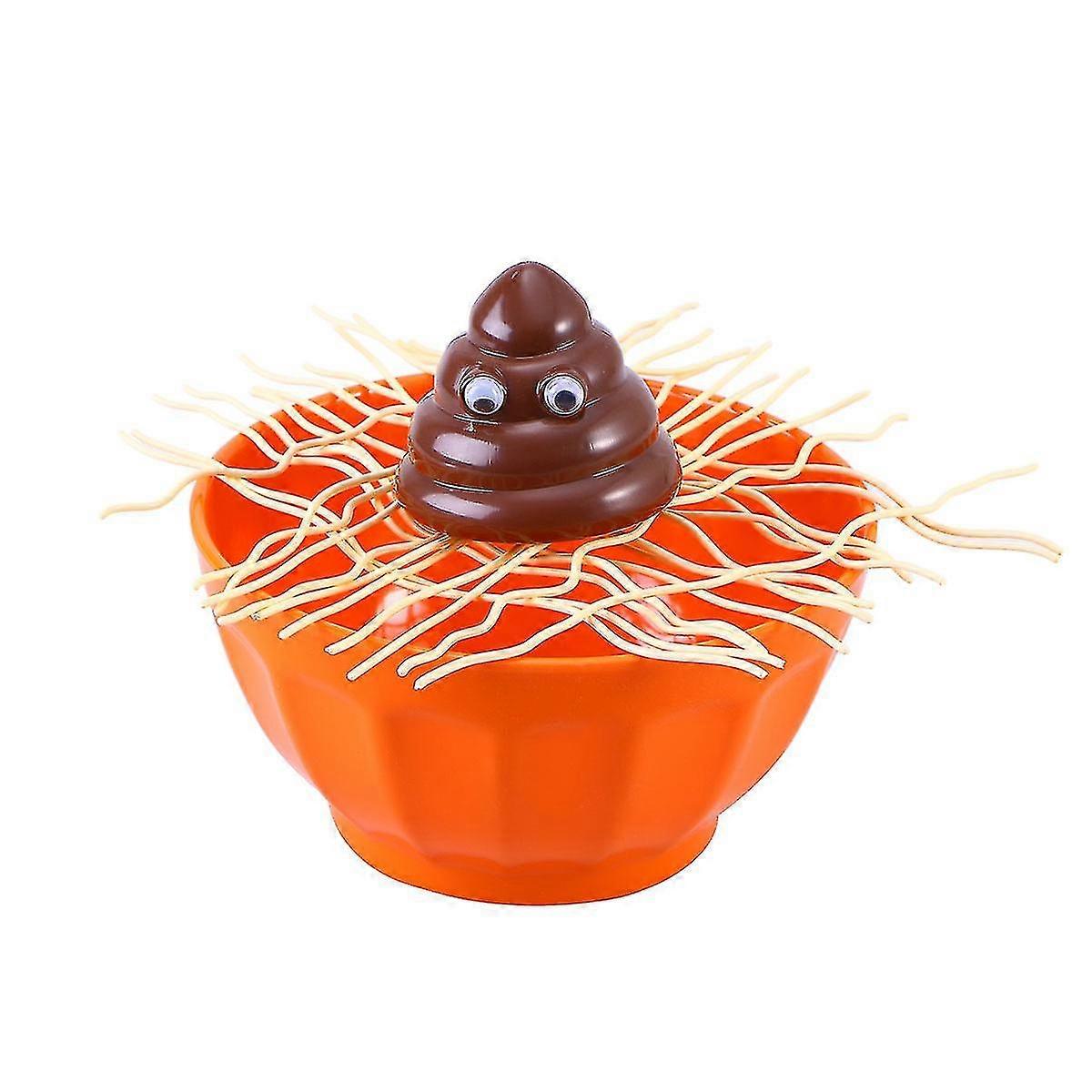 Creative Shit Fall Into The Bowl Family Board Game Funny Desktop Balance Toys Interactive Party Game (random Color Of Bowl)