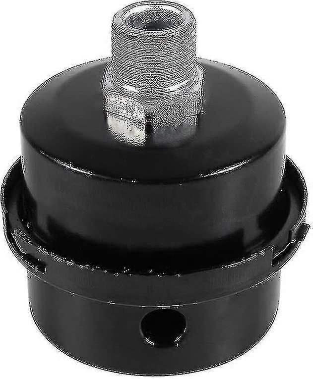 Luftkompressorfilter, sort metallyddæmper, 3/8 "16 mm til (hy)