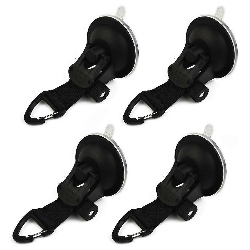 4X Suction Cup Anchor Securing Hook With Sticky Gel Base For Stick To Smooth Fiberglass Surfaces Like Glass Boat SUP Car Camper