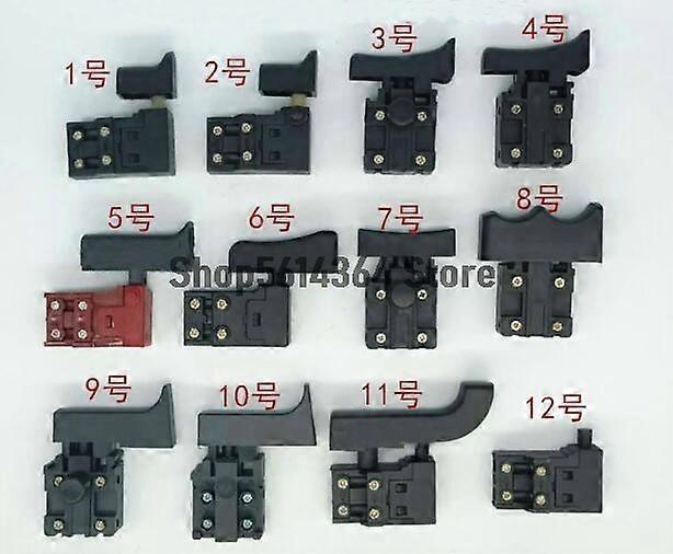 Electric Power Tool Part Impact Drill SPST Lock/Unlock on Trigger Switch for Bosch 26/22/20