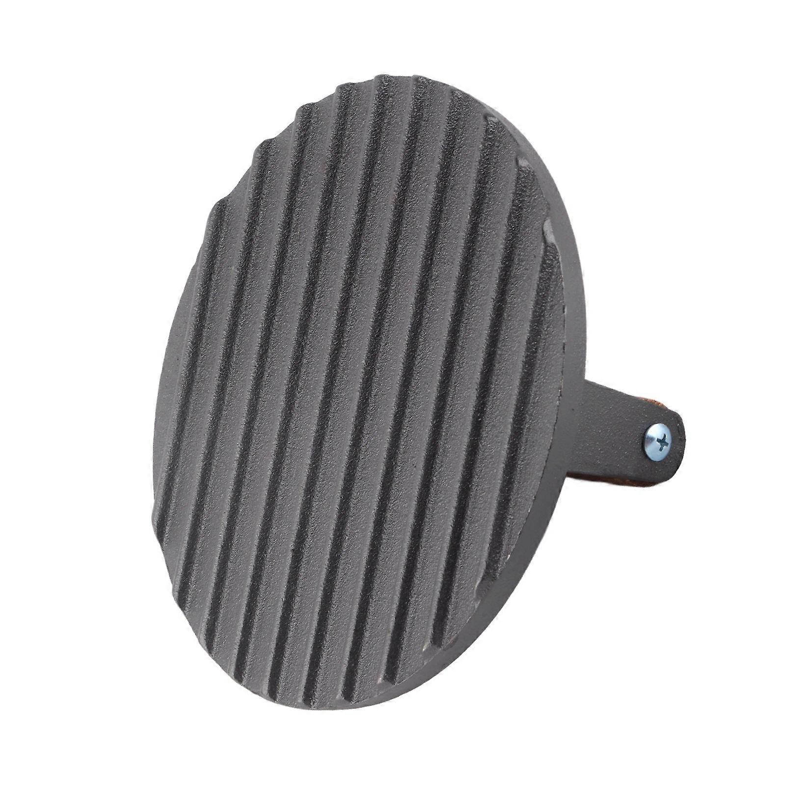 Cast Iron Round BBQ Tool with Wooden Handle for Steak Press and Grilling Meat