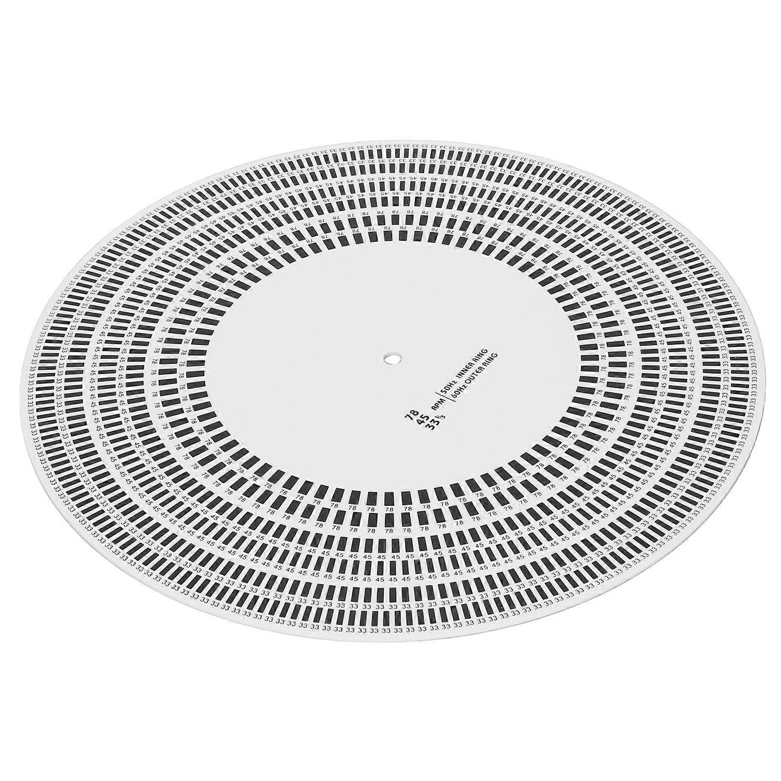 Stroboscope Disc for Turntable Speed Head Angle Calibration LP Vinyl Player