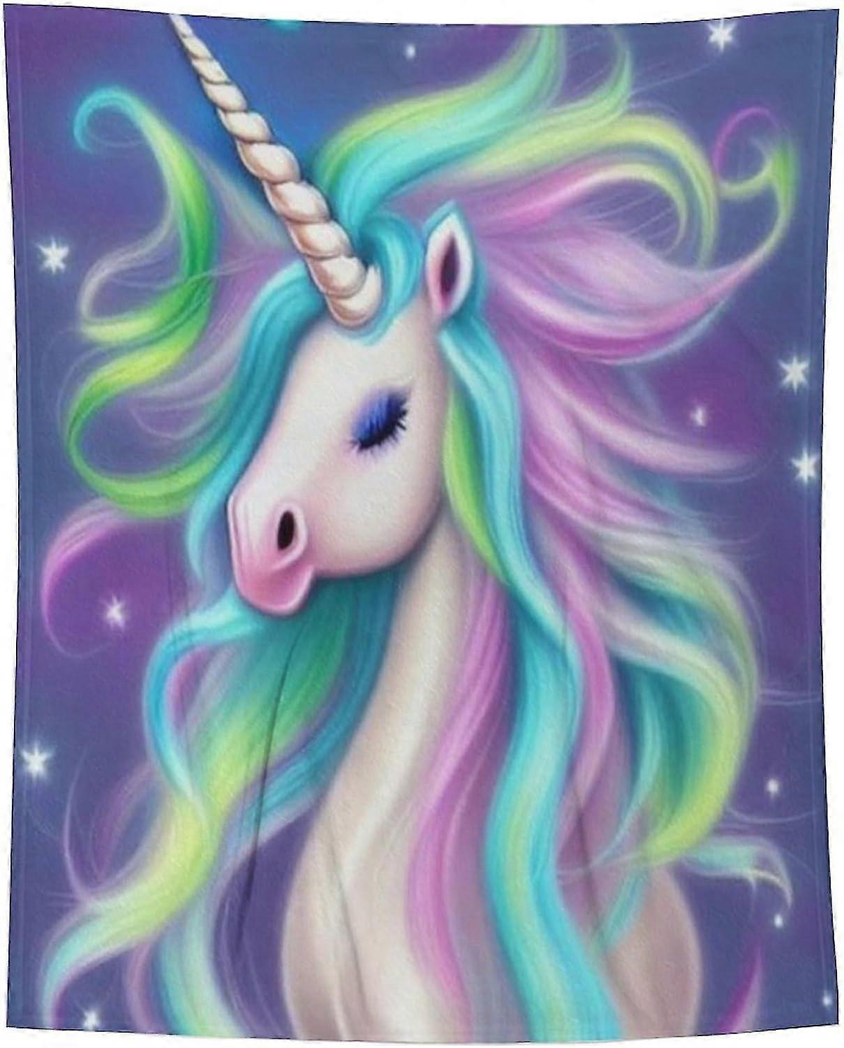 بطانية رمي النسر ، رمي أريكة أفخم رقيق ناعم دافئ طوال الموسم ، بطانية بطانية من الفانيلا المريحة ، -يونيكورن Q / Q6184ids10537