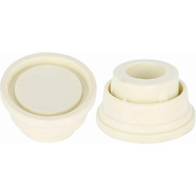 Rubber Bumpers for Pool Ladder, Set of Two White Ladder Bumpers for Swimming Pool Ladders