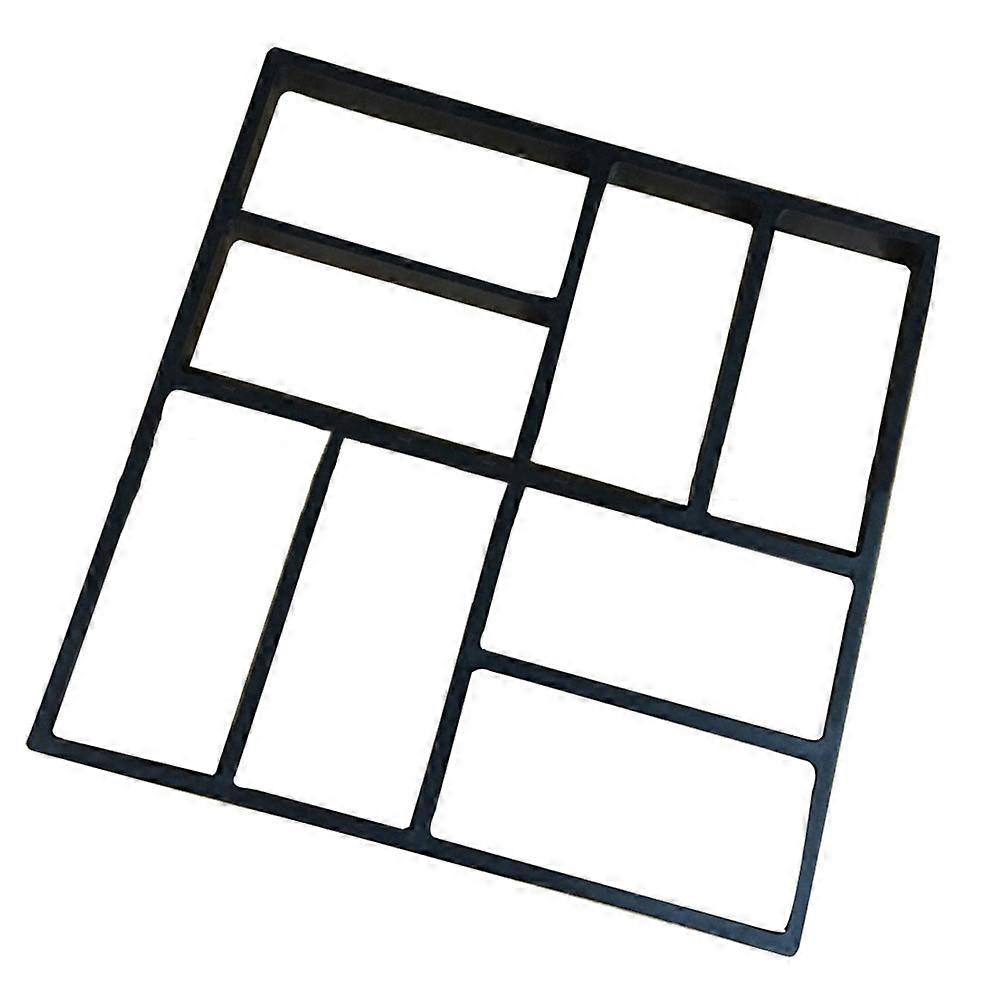8-grid Plastic DIY Path Maker Mold Manually Paving Cement Brick Molds for Garden