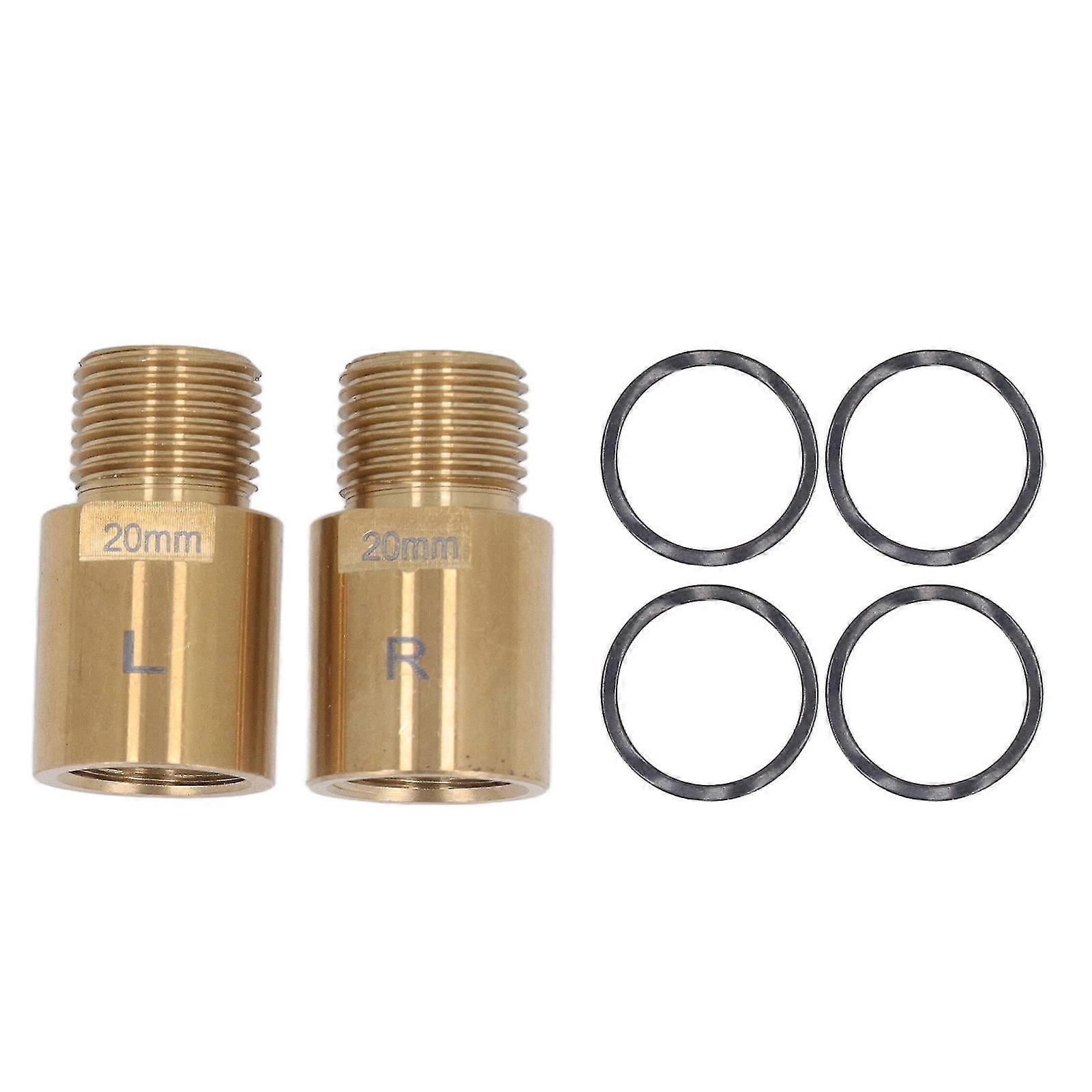 20mm Gold Bike Pedal Extender 1 Pair | Extended Spacer for 916