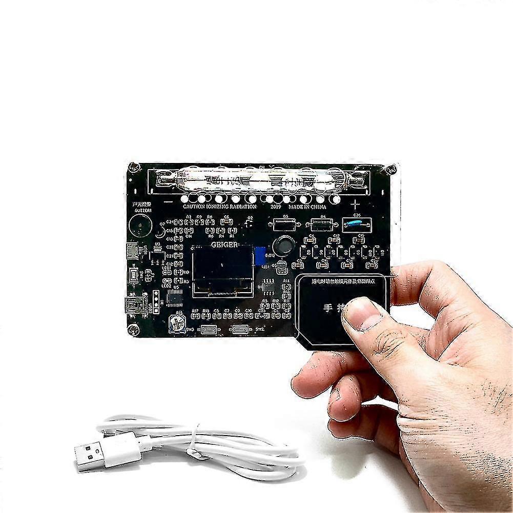 Handheld Portable Simple Assembled Diy Geiger Counter Kit Module Nuclear Radiation Detector X-rays -rays -rays Iodine 131 Detecting With Oled Display