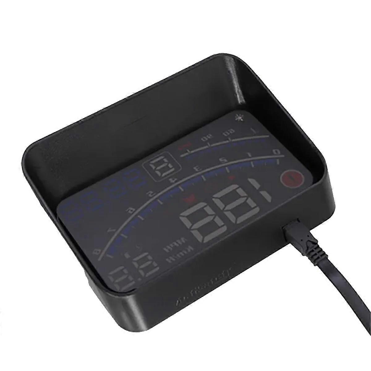 V41 Heads Up Display Car OBDII EUOBD 5.5In Windshield Projector HUD Display Shift Reminder Water Te