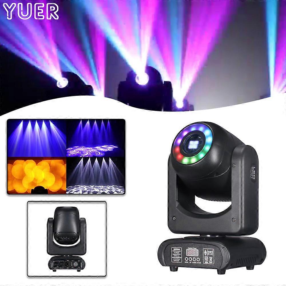 DJ Led Beam Moving Head Stage Light 100W 5 Face Prism Avec Rétroéclairages DMX Gobo Projecteur Spot Lights Pour Noël Mariage