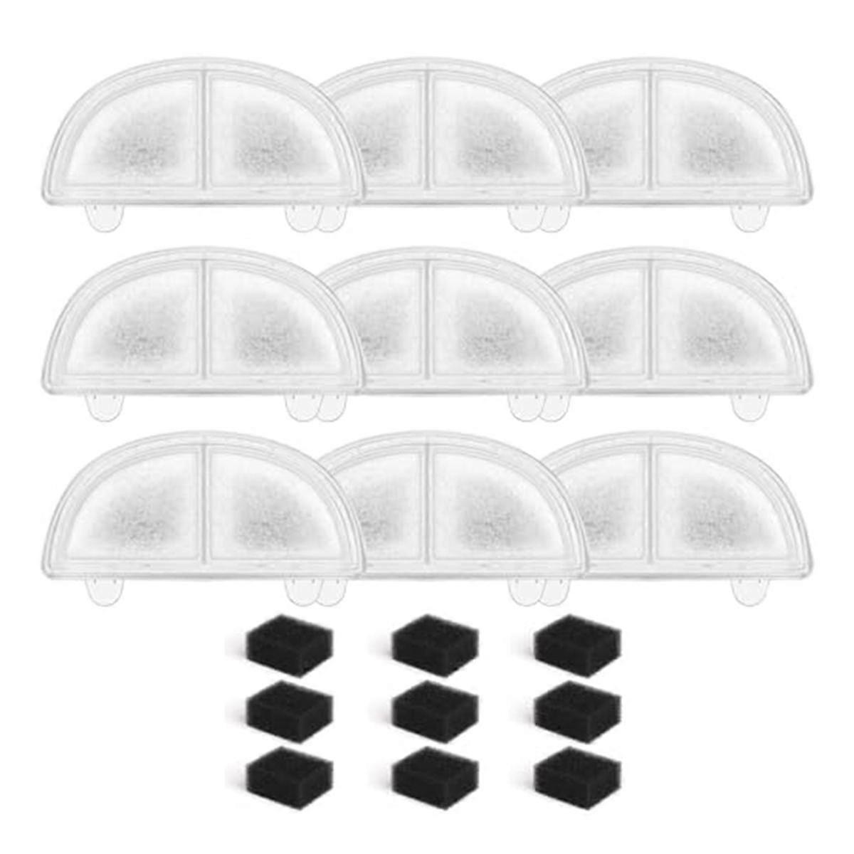 9PCS Cat Water Fountain Filter Replacement Pet Water Fountain Filter for WF20/CF20 Wireless Pumps C
