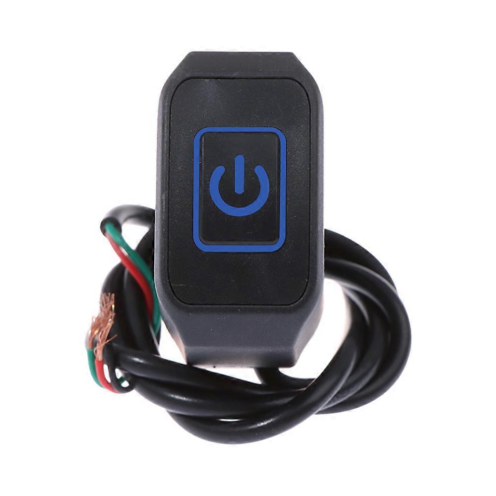 1pcs 7/8'' 22mm Motorcycle Handlebar Momentry Buttton For Electric Star Kill Waterproof Control Switch Button with LED light