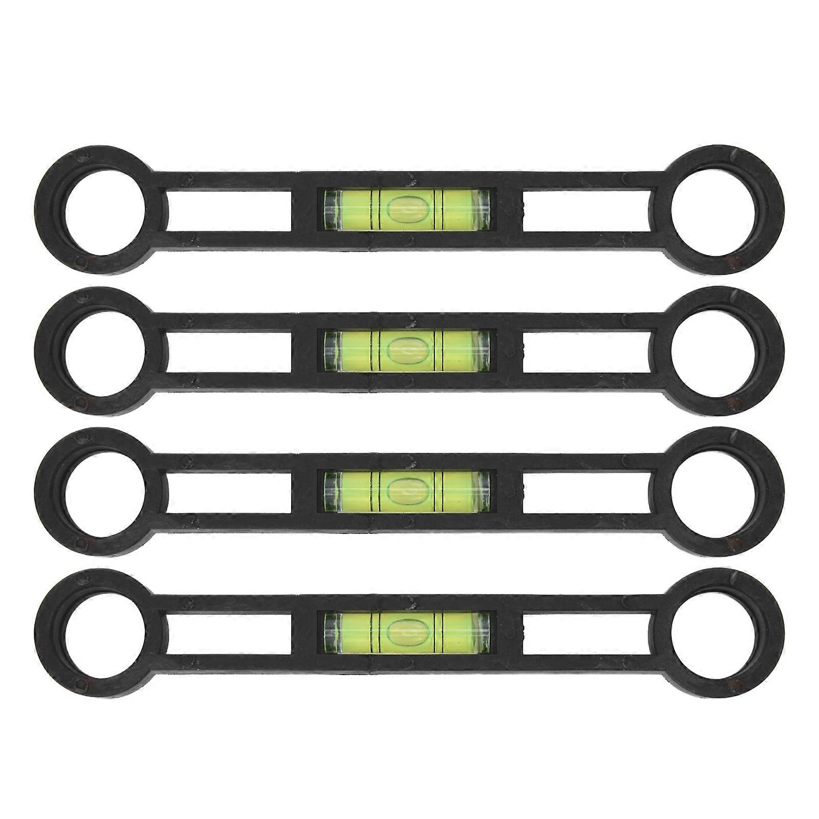 4 Stück gekrümmter Fuß Ebene Präzise Messung Verformungswiderstand DIY Level Tool für Füllstandserkennung Heimwerken