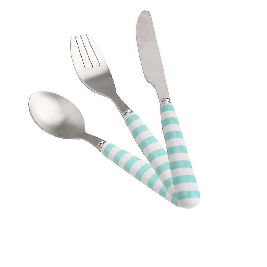 3pcs Cutlery Set Tableware Nodic Spoon Fork Knife Stainless Steel