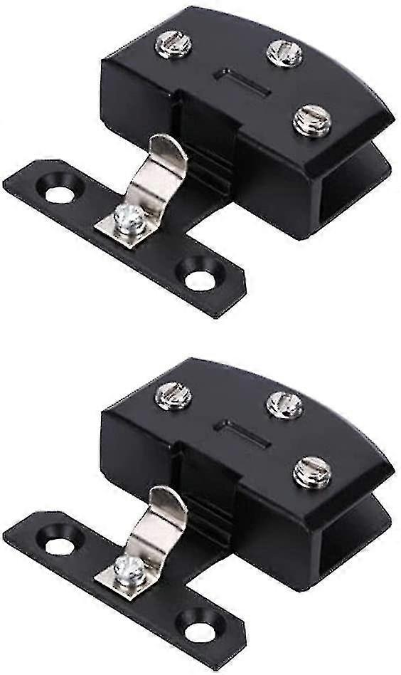 Starlight-2 Pieces Zinc Alloy Glass Hinge, Glass Door Hinge Kit Rustproof Door Hinge Heavy Duty Pivot Hinge Door Clip For 5-6mm Thick Glass, Black