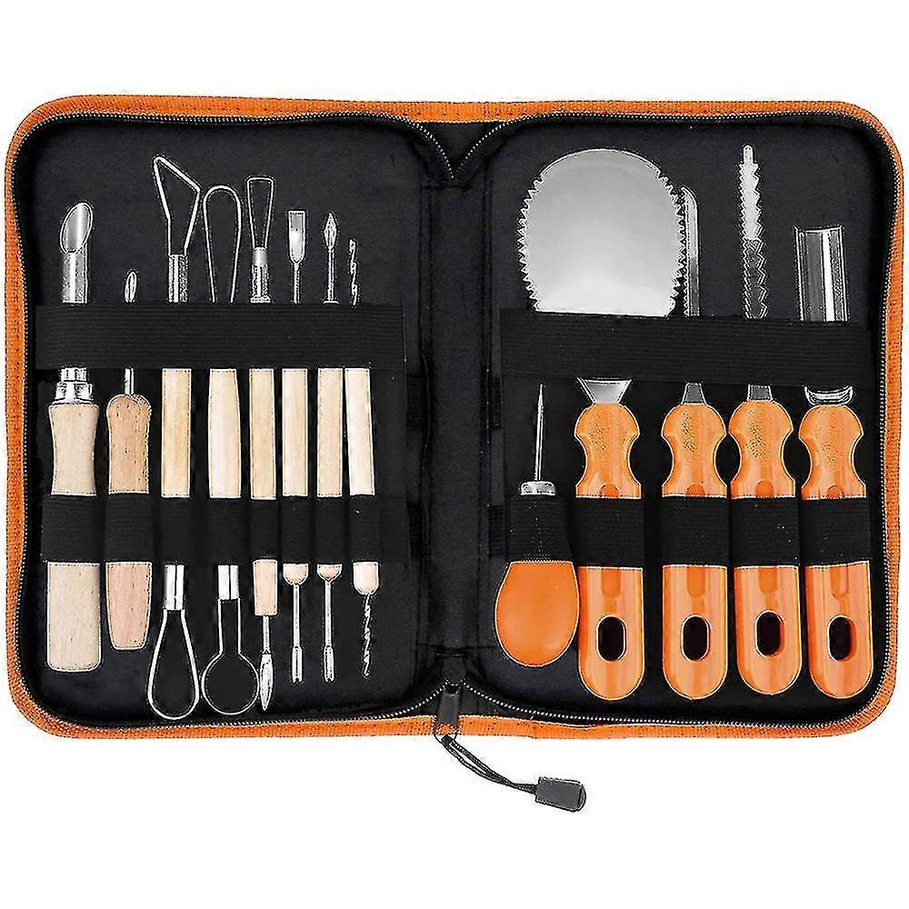 13 Pcs Professional Stainless Steel Pumpkin Carving Tools Kit